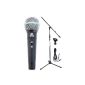 Pronomic superstar JACK Microphone Set Microphone + Stand + XLR-jack cable