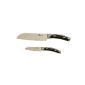 Pradel Excellence - Lot 2 knives Professionals - Chef Santoku 17 cm + 8.9 cm fruit knife (kitchen)