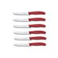 6 piece table knife table knife Victorinox red Brotzeitmeser new handle shape!  (Household goods)