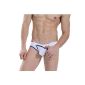 Men slip plain color G cup underwear SH75 Gr.XL White