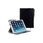 Adento iPad Air 2 Cover Case in Black - Smart Cover Case with adjustable stand, wrist strap and stylus holder (Electronics)