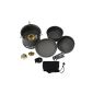 10T Scout - 7-piece pot and pan set Anodized aluminum torch + in net bag (equipment)