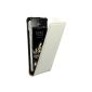 mumbi Flip Case Sony Xperia V bag white (accessory)