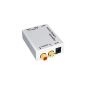 LCS - Audio Converter -. Converts a digital signal (SPDIF Toslink or Coaxial Electric) to analog (RCA) Gold Plated Connectors ***** *** Attention, make sure your source (eg TV, does not issue the his 
