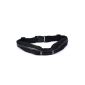 2-TECH double specialist sports Gürteltasche keys and mobile phone separate belt belt bag running belt in black ideal for jogging Running for mobile, Sch