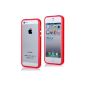 iProtect Premium Bumper Case for the Apple iPhone 5 / 5s in red (Electronics)