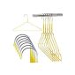 Hangerworld - Lot 100 hangers in high quality steel with yellow plastic coating, length 40,2cm.  (Kitchen)