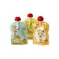 Squirt - set of 3 reusable water bottles 90ml Sophie the Giraffe - SWITZERLAND MANUFACTURING (Baby Care)