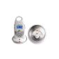 Motorola - MBP15 - Listen Digital Wireless Baby Monitor with Lighted Retro - White and Silver (Baby Care)