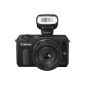 Canon EOS M compact system camera (18 megapixels, 7.6 cm (3 inch) display, Full HD, touch screen) Kit includes the EF-M 22mm 1:. 2 STM pancake lens, Speedlite 90EX and Mount Adapter EF-EOS M (Electronics)