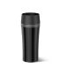 EMSA 514 179 Insulated Travel Mug Fun, black-anthracite, 0.36 liters (2 hrs. Hot, 4 hrs. Cold, Dishwasher, 360 drinking spout, 100% Dichtl) (household goods)