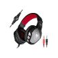 Dark Iron NG 3.5mm On Ear Stereo Gaming Headset, noise isolating headset with volume control, flexible microphone for online games, PC computer games, desktop PCs, laptops (N3000) (Electronics)