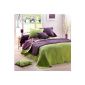 Interior 1640577 Softness Kingdom Boutis bed covers Polyester / Cotton Green 220 x 240 cm (Kitchen)
