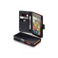 Microsoft Lumia 535 Case, Terrapin Genuine Leather Case Cover for Microsoft Lumia 535 Case - Black (Electronics)