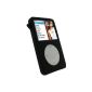 iGadgitz Black Silicone Gel Case Skin Case Cover for Apple iPod Classic 80GB 120GB & (160GB release in Sept 09) + Screen Protector + The anner (Electronics)