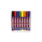 edding 363 board marker (chisel tip), 8-piece assorted colors (Office supplies & stationery)