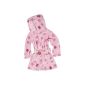 Playshoes girl Cuddly soft fleece bathrobe, dressing gown Flowers (textiles)
