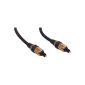 Toslink Cable with plug EIAJ ET male Toslink plug EIAJ Male- 1m00 - (Accessory)
