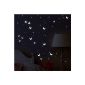 Wall Kings WK-10979 butterflies and stars Wandsticker, 78 stickers, fluorescent and bright in the dark (Housewares)