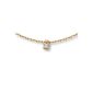 Miore Necklace 18ct / 750 yellow gold with brilliant ca.0,08Ct M0600Y (jewelry)