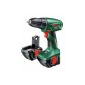 Bosch PSR 12 Cordless Drill Home Series + 2 battery + 51-piece accessory set (tools)