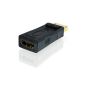 CSL - Adapter Displayport to HDMI full HD 1080p with audio replay | DP to HDMI Connector | Ideal for Apple products / PC graphics cards | Full HD (1080p) (Electronics)