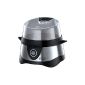 Russell Hobbs Cook @ Home 14048-56 egg cooker (for boiled and steamed eggs) black / silver (household goods)