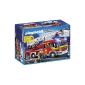 Playmobil - A1502701 - Building Game - + Fire Truck Scale (Toy)