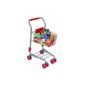 Tanner 1027.5 - Children metal shopping carts filled with approximately 40 items for the shop (toys)