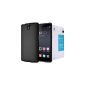 One Bundle for Diztronic OnePlus Full Matte Black with NILLKIN 9H Anti-Burst Tempered Glass Protector - Retail Packaging (Accessory)