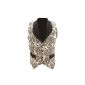 Elegant Silver & Black Brocade Wedding Steampunk Vest Gr.  102m breast - 122cm (Textiles)