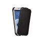 iGadgitz Black Case Cover Rabat Leather Samsung Galaxy S3 III i9300 Android Smartphone (Wireless Phone Accessory)