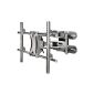 Hama TV Wall Mount, full motion, for 94-160 cm (37-63 inch) television, max.90 kg, Silver (accessory)