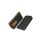 Rocina Premium Flip Case / Pouch Black for HTC Evo 3D (Electronics)