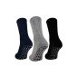3 or 6 pairs of Women & Men ABS socks PREMIUM Anti-slip socks socks stopper knobs Socks Black Blue Gray - 8600 - Sockenkauf24 (Textiles)