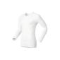 Odlo Mens Shirt Long Sleeve Crew Neck Cubic, White, S, 140052 (Sports Apparel)