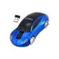 Daffodil WMS217 - Wireless Optical Mouse / Wireless Mouse - Computer mouse with 2 buttons, wheel and DPI (PPP) 800 - For Laptop / Notebook / Desktop - Compatible with Microsoft Windows (8/7 / XP / Vista) and Apple Mac (OS X +) - Powered by 2 AAA batteries (included) - Porsche Blue (Electronics)