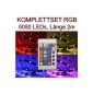 SET RGB 24er: LED Strip Stripe 2m + transformer + controller IR 24 PCBs (household goods)