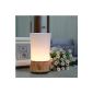 EiioX wood base Ultrasonic Humidifier Aroma Diffuser essential oils LED light color changeable spreading fragrance (Health and Beauty)
