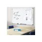 Whiteboard PRO series Marshal® Office | sizes to choose | Commercial - Magnetic lacquered surface | aluminum frame, 60x90cm