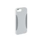 AmazonBasics Protective Case for iPhone 5 and 5S (polycarbonate and silicone) White / Grey (Wireless Phone Accessory)