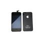 COMPLETE KIT: GLASS TOUCH SCREEN + LCD IPHONE 4 BLACK + HULL + BACK BUTTON (Electronics)