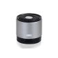 August MS425 Portable Bluetooth Speaker with Microphone - Speaker Wireless Mighty Hand Free Kit - Compatible with iPhones, Samsung, Galaxy, Nokia, HTC, Blackberry, Google, LG, Nexus, iPad, Tablets, Cell Phones, smartphones, PC's, Laptops etc (Silver) (Electronics)