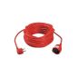 AS - Schwabe PVC extension, 25 m H05VV-F 3G1.5, IP20 indoors, red, 60361 (tool)
