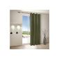 Curtains / curtain / Eyed Curtains LOKKA / W / H: 140x235cm / plain / dense quality (green)