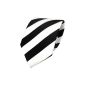 TigerTie - striped tie - black white (Clothing)