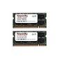 Komputerbay 2GB (2x 1GB) DDR 400Mhz PC3200 DDR400 (200 pins) Laptop Memory SODIMM (Electronics)