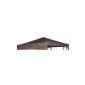 Universal Replacement Metal roof pavilion 3x3 taupe extra heavy gauge 230 g / m2