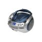 Stereo CD radio with CD MP3 player USB playback Children stereo portable stereo boombox BLUE (Electronics)