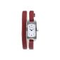 Opex - X0391LC1 - Ballerina - Ladies Watch - Quartz Analog - Dial Brushed Steel - Leather Strap Red (Watch)